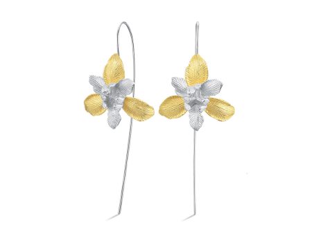 Iris Flower Earring For Sale