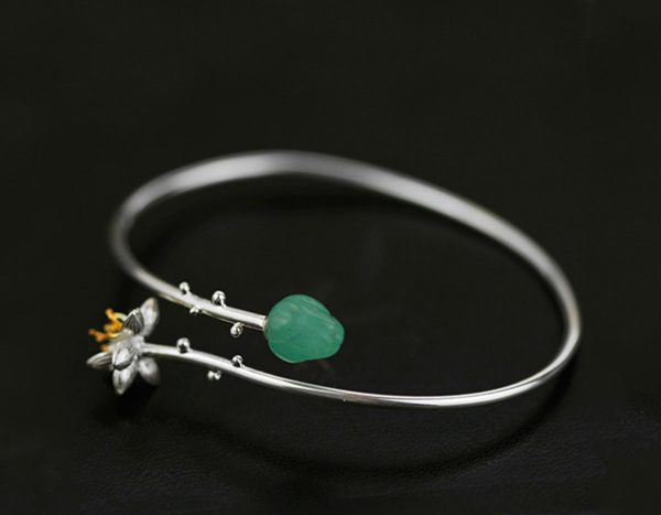 Lotus Whispers Bangle Online Sale