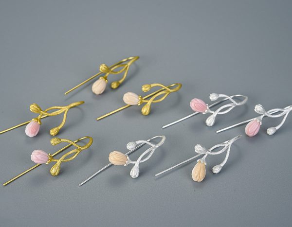 Jasmine Flower Pink Earring Online