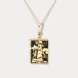 Tarot Locket Necklace-The Tower Hot on Sale