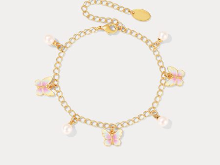 Butterfly Enamel Bracelet Online Hot Sale