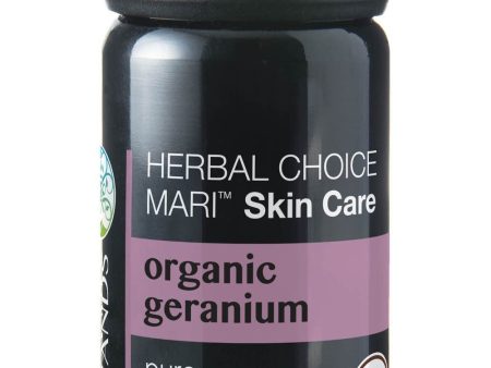 Herbal Choice Mari Organic Geranium Rose Essential Oil; 0.3floz Glass Online now