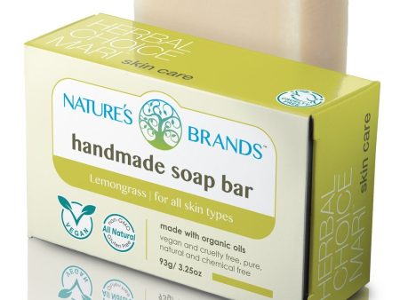 Herbal Choice Mari Natural Handmade Soap Bar, Lemongrass; 3.2oz For Cheap