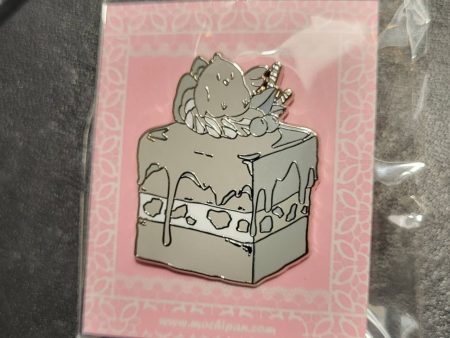 Silver Cake Pin Online now