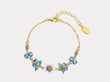 Enamel Flower Blueberry Bracelet Online