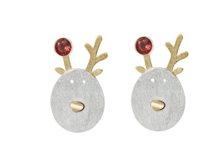 Christmas Reindeer Earring Discount