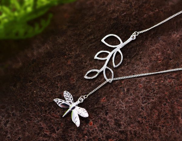 Dragonfly Leaves Necklace Sale