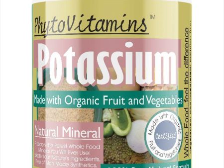 PhytoVitamins Whole Food Potassium Vegetarian Capsules; 120-Count, Made with Organic on Sale