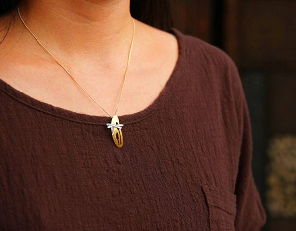 Dragonfly Upon Grass Flower Pendant Online now