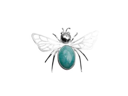 Amazonite Bee Brooch Online