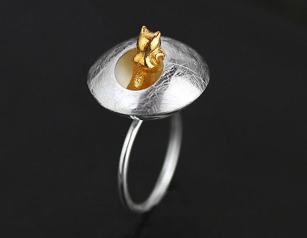 Peeping Cat Ring Online Hot Sale