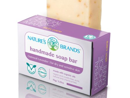 Herbal Choice Mari Natural Handmade Soap Bar, Oatmeal Lavender; 3.2oz For Cheap