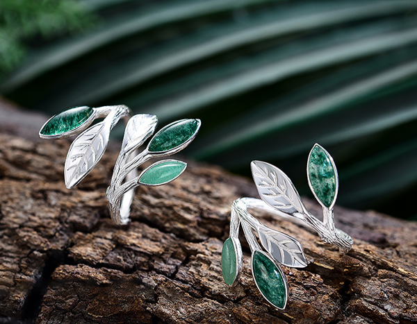 Spring in the Air Leaves Ring Online Hot Sale