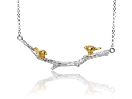 Birds on Branch Necklace Hot on Sale