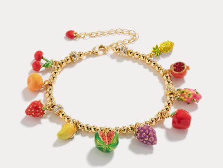 Fruit Basket Enamel Bracelet Online Sale