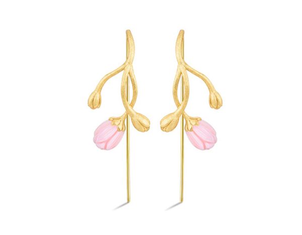 Jasmine Flower Pink Earring Online