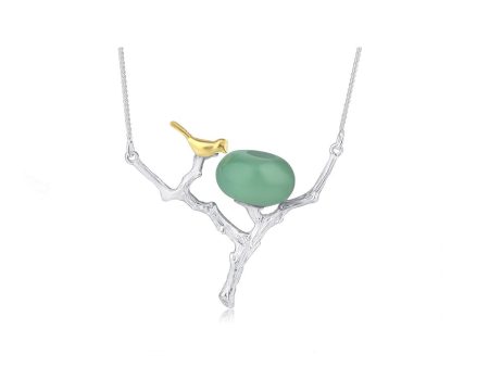 Bird on Branch Nest Necklace II Online