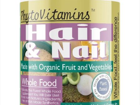 PhytoVitamins Whole Food Hair And Nail Vegetarian Capsules; 120-Count, Made with Organic Fashion