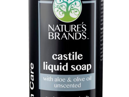 Herbal Choice Mari Natural Aloe Castile Liquid Soap, Unscented; Made with Organic Online Hot Sale