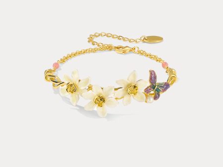 Daffodils & Butterfly Bracelet Discount