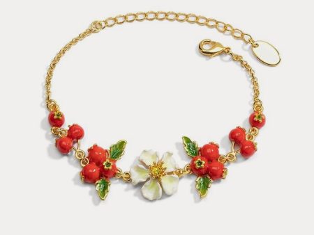 Cranberry Flowers Bracelet Fashion