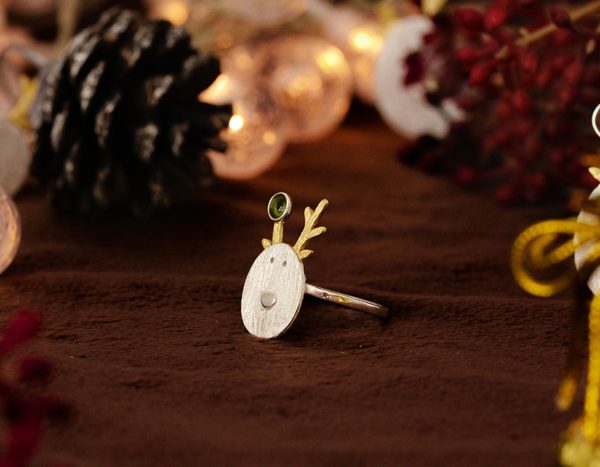 Christmas Reindeer Ring For Sale