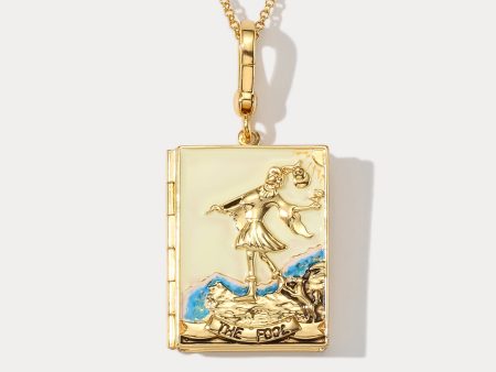 Tarot Locket Necklace-The Fool Online now