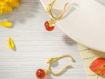 Wishful Persimmon Earhooks Online Hot Sale