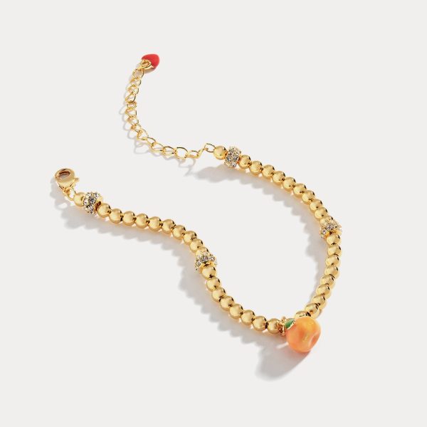 Orange Enamel Bracelet Fashion