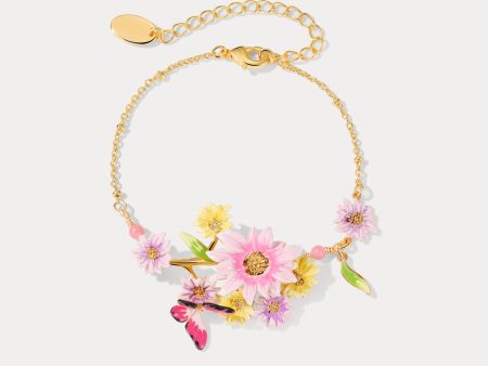 Butterfly Love Flower Bracelet Fashion