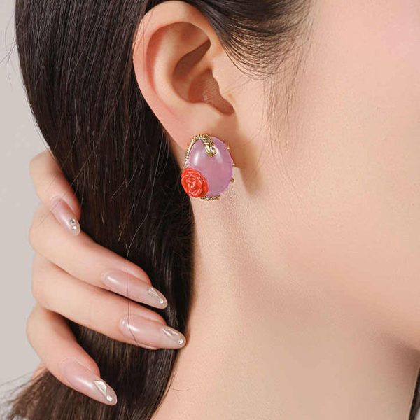 Rose Snake Earrings Sale