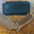 BlueZoo Wooden Beard Mustache Folding Pocket Comb with Case Discount