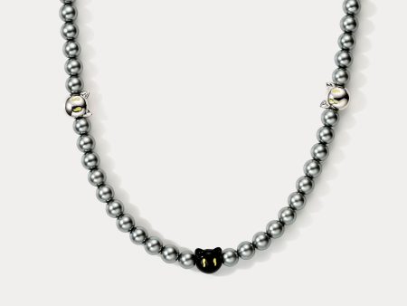 Black Cat Beads Necklace Online Sale