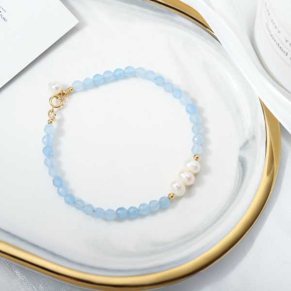 Blue Pearl Bracelet Hot on Sale