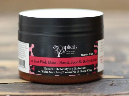 A Hot Pink Mess Hand, Foot & Body Sugar Scrub Online now