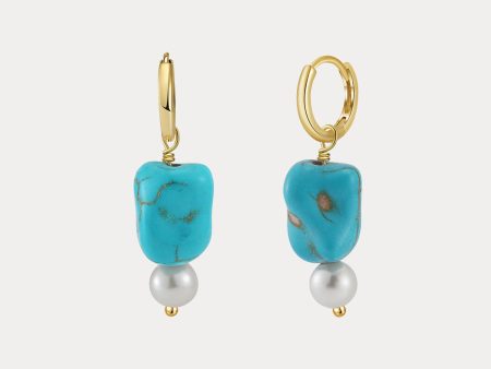 Pearl Turquoise Earrings Online