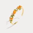 Golden Plum Flower Cuff Online Hot Sale