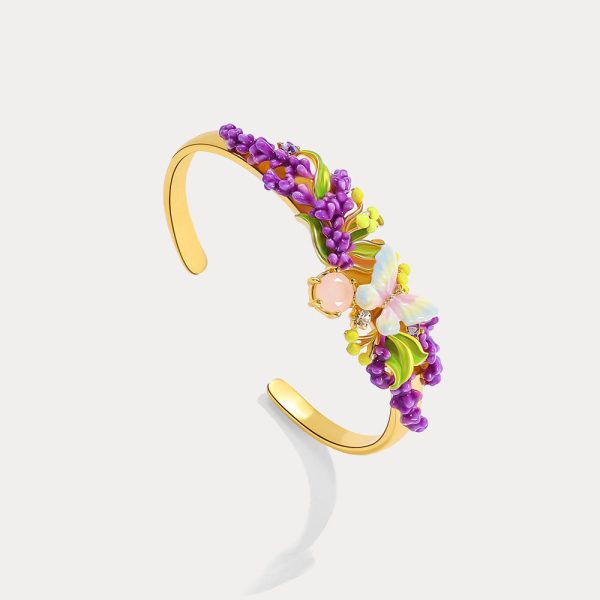 Lavender Butterfly Cuff Online