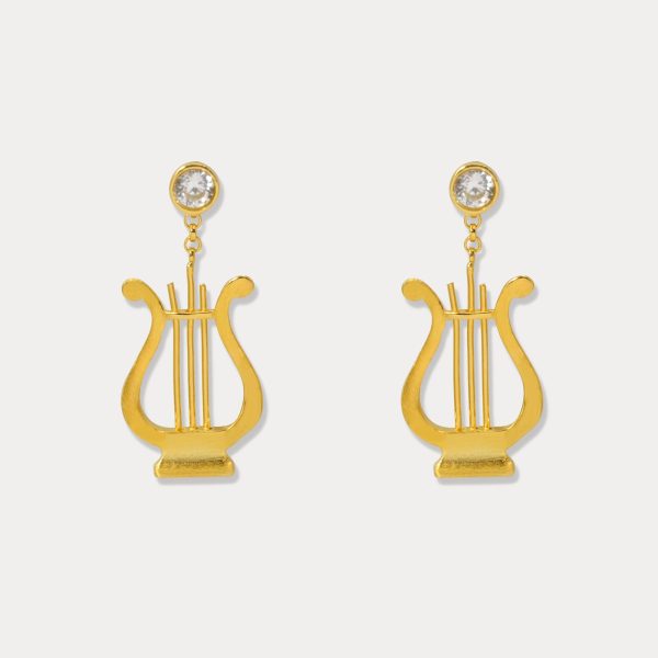 Aegean Lyre Earrings Supply