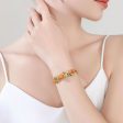 Golden Plum Flower Cuff Online Hot Sale