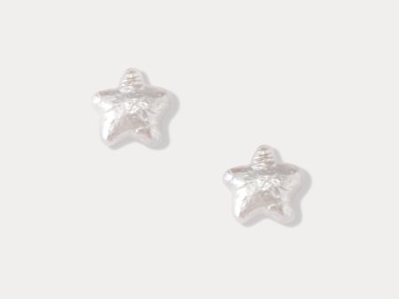 Pearl Star Stud Earrings Hot on Sale