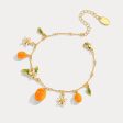 Golden Plum Flower Bracelet Discount