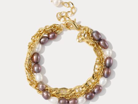 Purple Pearl Chain Bracelet Supply