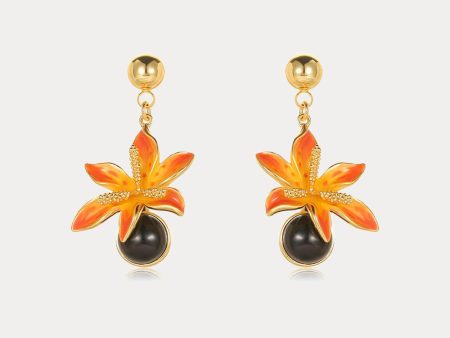 Leopard Flower Earrings Sale