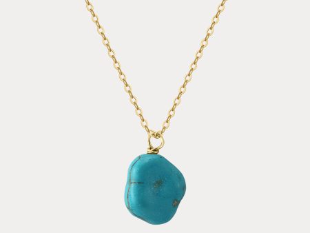 Turquoise Nugget Pendant Necklace Fashion