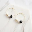 Pearl Agate Hoop Earrings Online