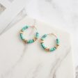 Boho Turquoise Hoop Earrings Sale