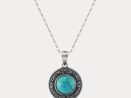 Vintage Turquoise Round Necklace Online