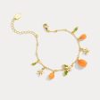 Golden Plum Flower Bracelet Discount