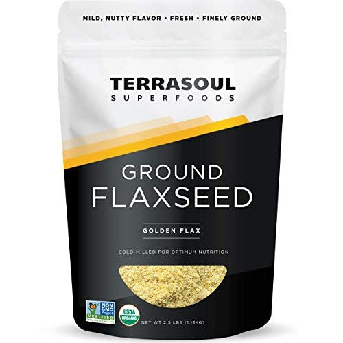 Organic Ground Golden Flaxseed, 2.5 lb. Sale